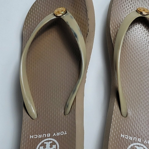 Tory Burch Women's Orange Flip Flop Sandals Size 5 Casual Summer - Picture 5 of 7